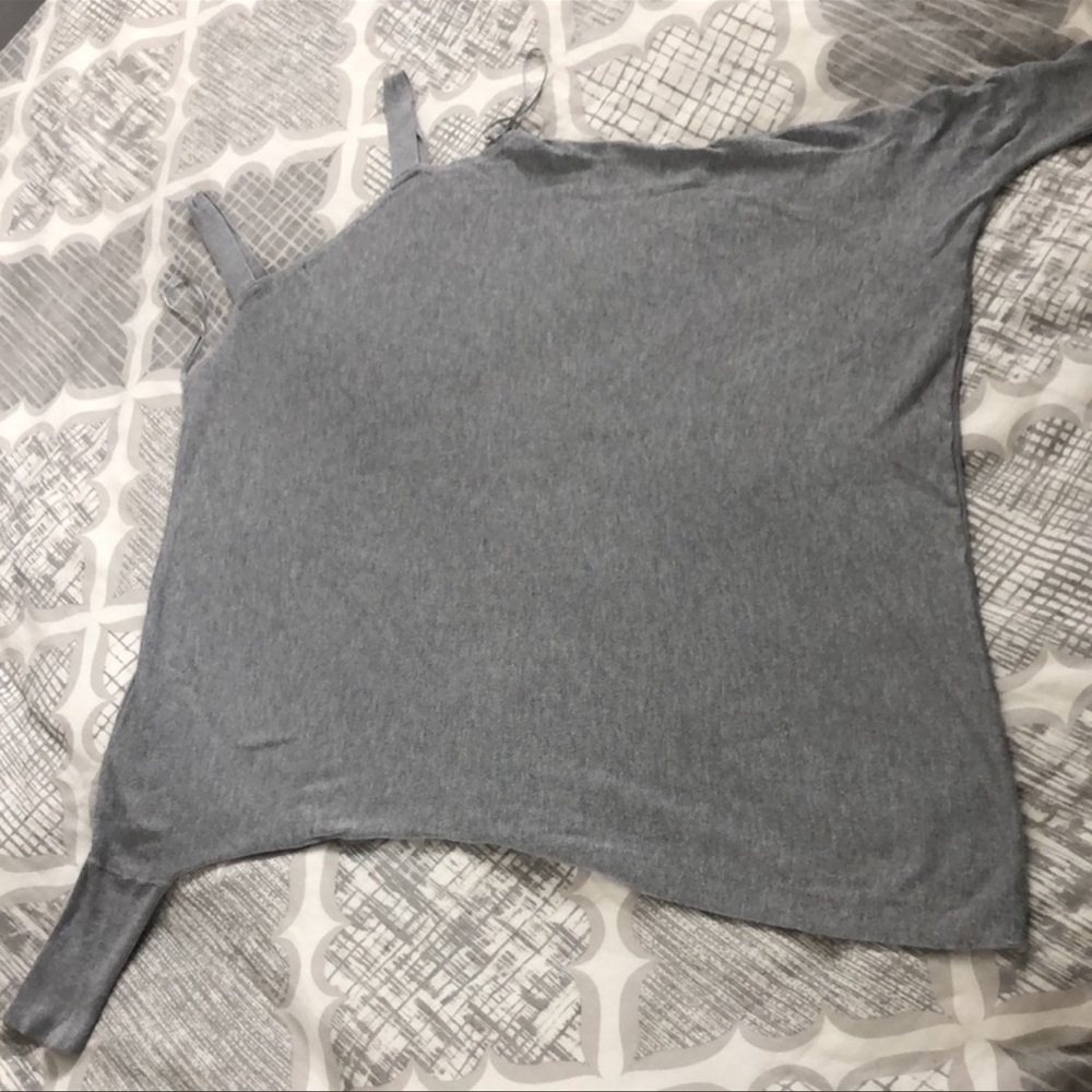 Zara | Cold Shoulder Asymmetrical Sweater - Picture 8 of 14